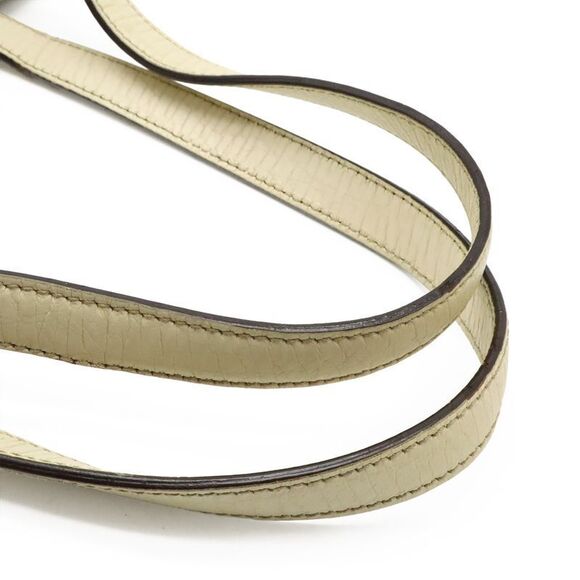 Gucci GG Canvas Sherry Line Tote Bag Shoulder Bag Leather Beige Ivory With - Picture 4 of 8